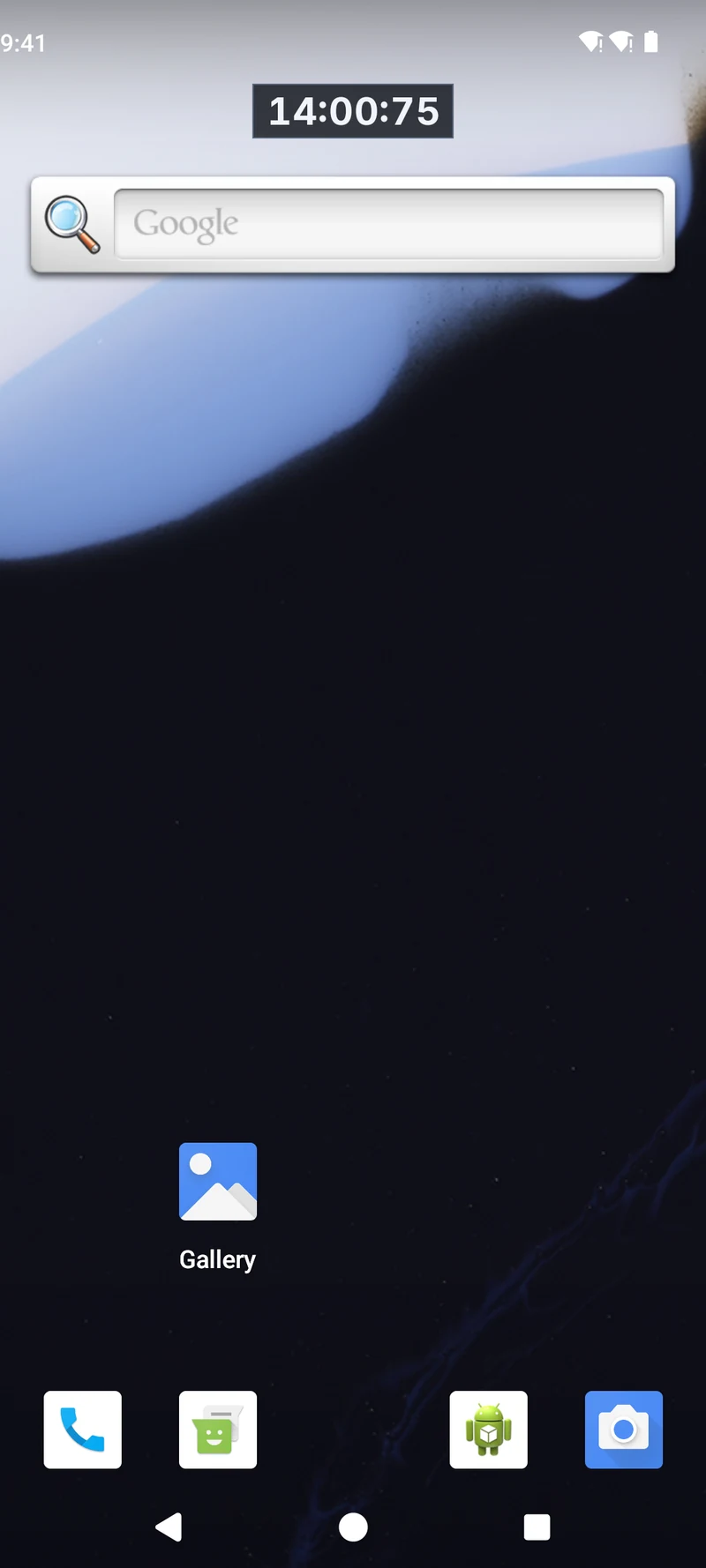 Android overlay HUD floating over the home screen